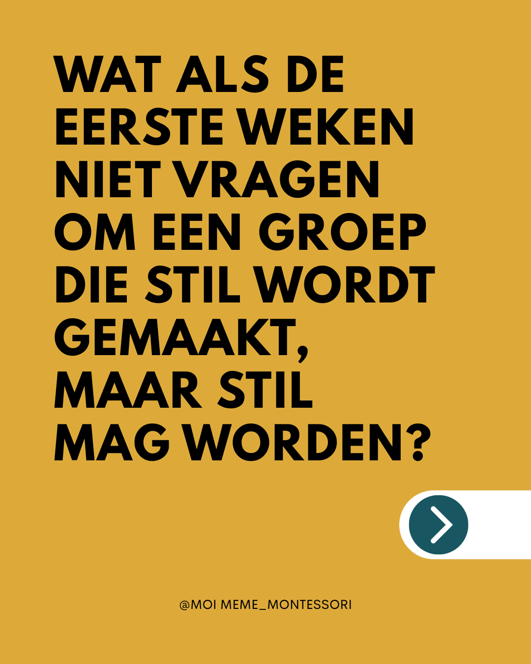 Een groep die stil mag worden